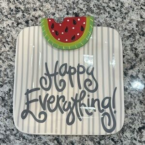 Happy Everything Plate with watermelon attachment